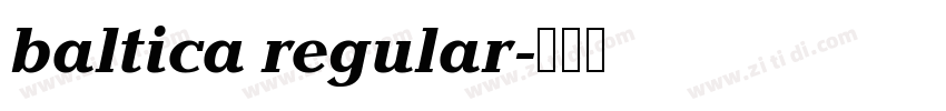 baltica regular字体转换